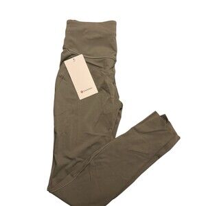 Lululemon Women’s Base Pace HR Tight 25" Inseam Color Army Green ARMG Size 4 New